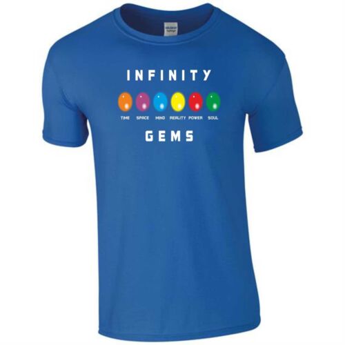 Infinity Gems T Shirt Avengers Infinity War Marvel MCU Gift Kids Children Top