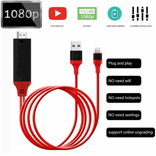 Tablet Ebook Reader Accs Lightning To Hdmi Digital Av Tv Adapter Cable For Apple Iphone 6 7 8 Plus X Ipad A V Cables Adapters