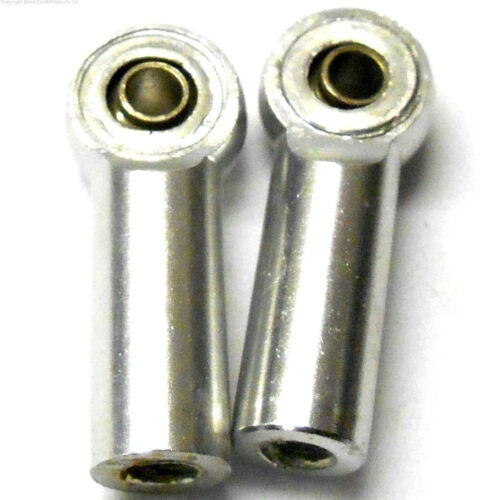 L4257 1/10 échelle M4 4 mm track rod ends x 2 silver dans le sens antihoraire gauche thread 