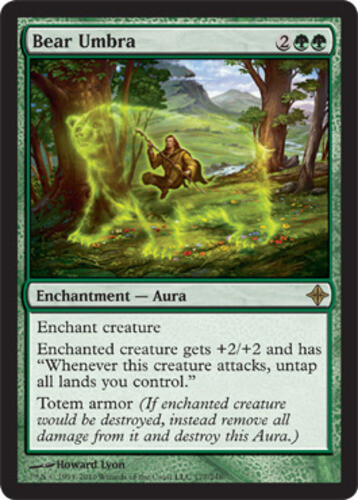 1x Bear Umbra NM English MTG Rise of the Eldrazi