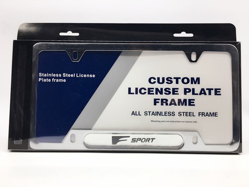 Premium Chrome License Plate Frame for F SPORT Lexus ISF GSF RCF CT GS LS NX RX