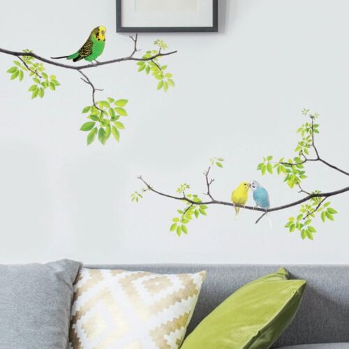 Wall Stickers Little Birds Tree Branch Background Room Bedroom Home Decoration