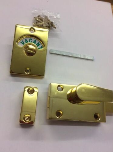 Heavy Great Quality Brass Toilet Indicator Lock Bolt Vacant Engaged Lock Bolt