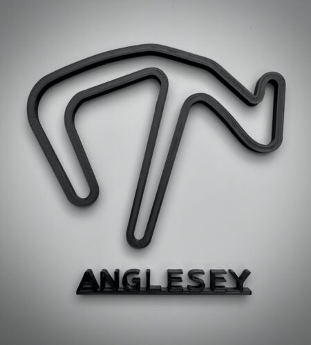 3D Anglesey Race Circuit Wall Art Race Track Motorsport 3D Print 
