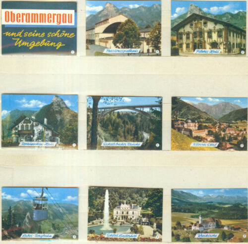 Oberammergau und seine schöne Umgebung 9er Streichholzetikettenserie 28a