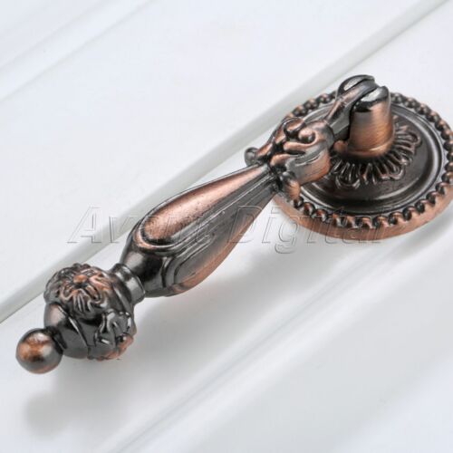 2pcs Zinc Alloy Drawer Cabinet Knobs Pull Ring Hanging Design Handle with Screws 