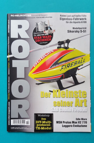 Rotor Octobre/2017 le magazine pour Rc-Heli-pilotes non lu 1 A absolument Top 