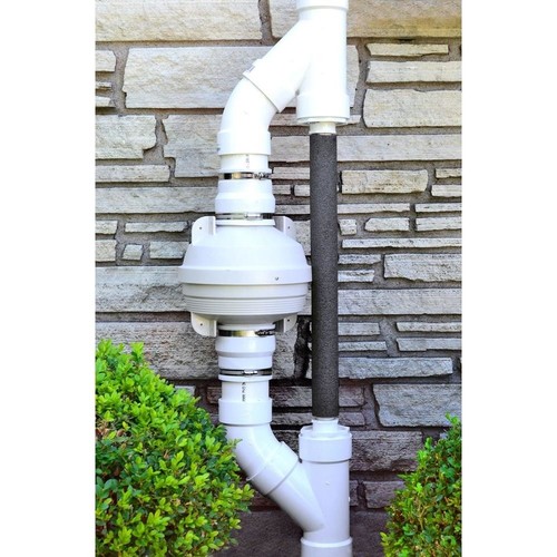 Suncourt Radon HVAC attenuazione KIT 4 in gli accoppiatori della ventola in PVC indicatore di pressione dell/'aria