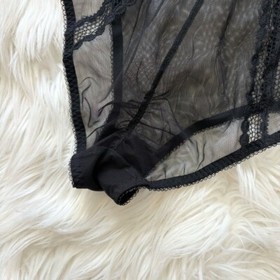 L’Agent by Agent Provocateur NWT Adah Lace-Trimmed Tulle Bodysuit Black 34C