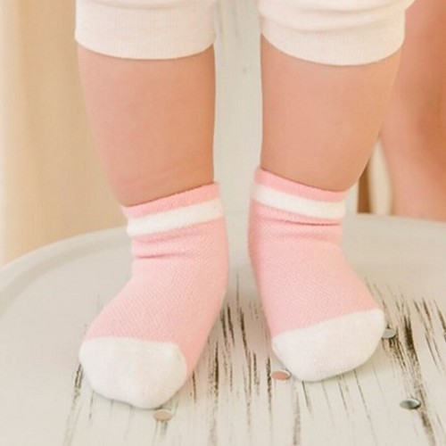 5 Pairs Baby Boy Girl Cotton Ankle Socks Newborn Infant Toddler Kids Soft warm