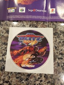 VINTAGE Nintendo Fold Out Poster NFL Blitz 2000 & STICKER 1999 Dreamcast N64