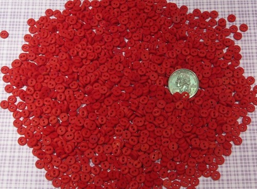 6mm 2 Holes Lots of 25//50 Round BUTTONS Hand Dyed Tiny ¼/" Assorted Colors