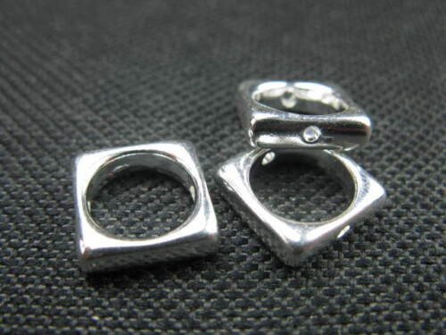 3 Metallperlen Ringe 11mm silberfarbig Perlen neu 9241 K11 