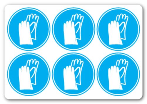 HAND PROTECTION MUST BE WARN  health and safety signs 100x100mm No6 
