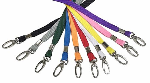 Lanyard Neck Strap With Strong Metal Clip Lobster ID Card Pass Holder lot