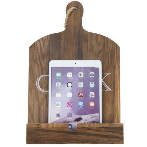 Paddle Style Kitchen Freestanding Wood Cookbook Holder/ Tablet Stand Cook Decor 