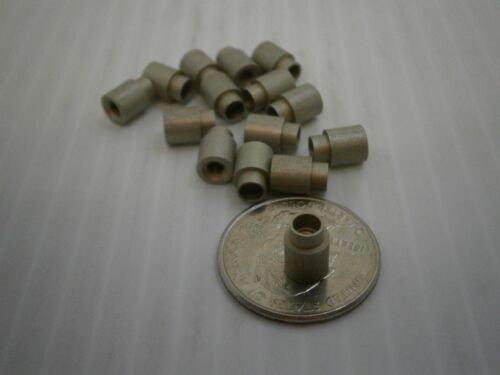 H H Smith 4743C 1/4 Round Swage standoff spacer plated brass 6-32 lot of 50 #296 