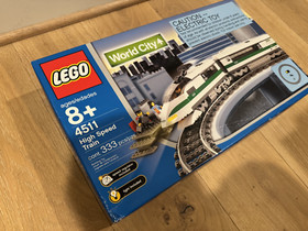 NIB LEGO Train 9V World City 4511 High Speed Train New Box Sealed Retired RARE