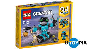LEGO CREATOR 31062 Robo Explorer RETIRED 3 IN 1 MODEL WITH LIGHT BRICK