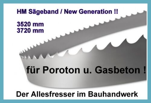 Zagro UVB500 NEU Sägeband Bandsägeblatt HM 4120 x27mm H3 für Poroton u Yton NEW 