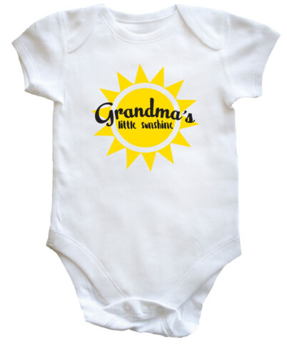 Grandma's Little Sunshine baby vest boys girls 