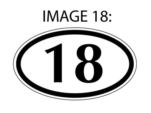 wall window house Numbers 1 to 21 Vinyl Sticker / Vinyl Decal for car bumper 