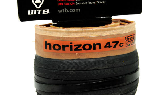 650b x 47 TCS Tubeless Folding Black//Tan PAIR 2-PACK WTB Horizon Tire