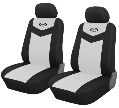 Front Seat Car Seat Covers White For Honda Fit 2007-2019
