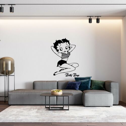 Cartoon Icon Betty Boop Posing Vinyl Wall DecalHome Girls Bedroom Decor 20x26