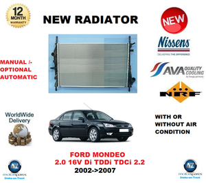 FOR FORD MONDEO 2.0 16V Di TDDi TDCi 2.2 2002-/>2007 NEW RADIATOR OE QUALITY *