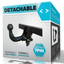 FIAT PANDA 2003-2012 Hatchback 5d Detachable Towbar with Electric Kit 7Pin