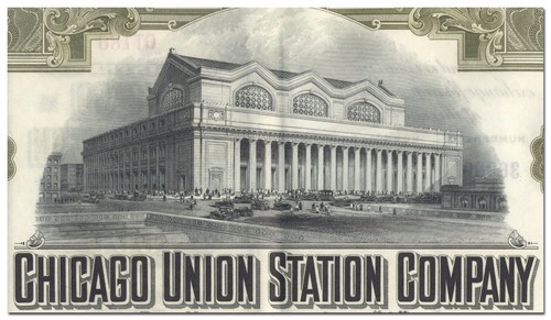 Chicago Union Station Company Bond Certificate