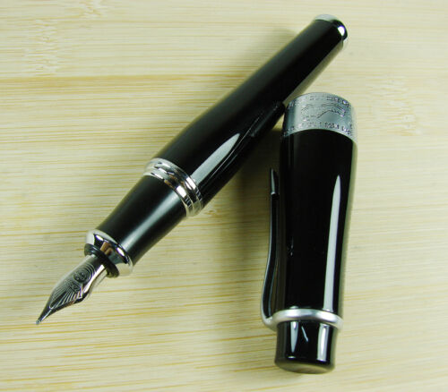 Black Big Size Style Lovely Gift Pen Duke Charlie Chaplin Memory Fountain Pen 