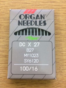 ORGAN DCX27 B27 MY1023 SY6120 100//16 INDUSTRIAL OVERLOCK SEWING MACHINE NEEDLES