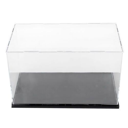 Clear Acrylic Display Case Dustproof Model Figures Protection Box 40x25x25cm