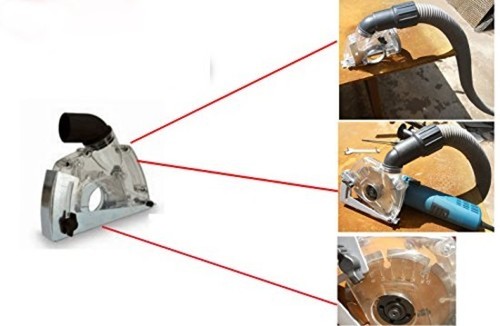 Dust Extraction Cutting Guard for 115 125mm Angle Grinder Bosch Makita Dewalt UK