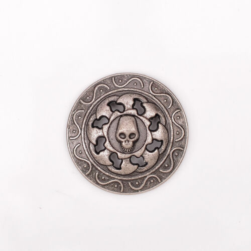 10PCS 3 cm argent antique HOT WHEELS Crâne rivetback Conchos pour Portefeuille Sac Ceinture