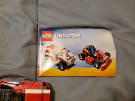 LEGO Super Speedster 5867 Creator Almost Complete Red Race Car w/Manuals