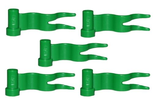 ☀️New Lego Lot of 5 GREEN Wave Wavy Racing Flags Town City Kingdom Friends