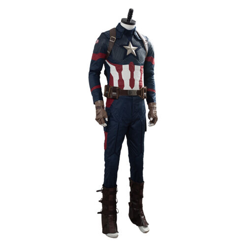 Details about  / Avengers 4 Endgame Captain America Costume Cosplay Steven Rogers Suit Uniform