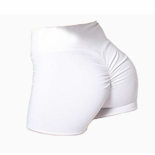 Women High Waist Yoga Shorts Ruched Push Up Sports Hot Pants Casual Gym Workout