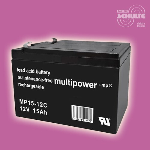 Forca CitySpeedster III 500 Akku-Satz 36V Batterien f 3 x 12V 15Ah Blei-AGM
