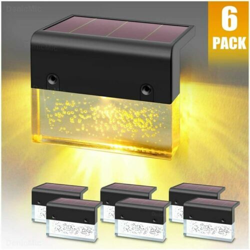 Led Solar Step Lights Outdoor for Stair Pati Fence Details about  / DenicMic Solar Deck Lights