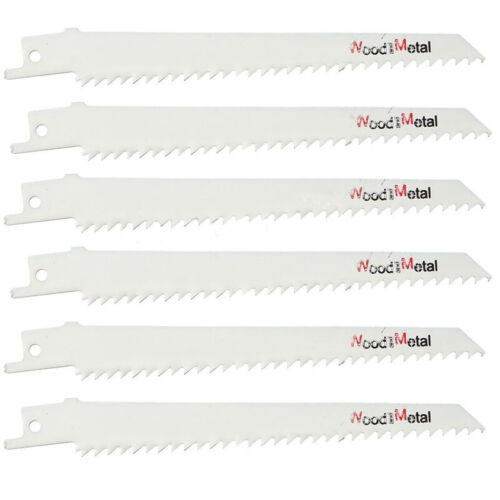 Nail Metal Pipe 1pc Set 5.9/" Reciprocating Saw Blade Blades 6 TPI For Wood