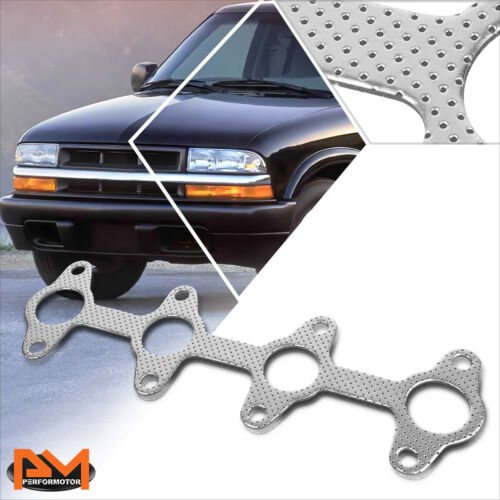 For 94-03 Chevy S10/GMC Sonoma 2.2L Graphite Core Header Exhaust Manifold Gasket 
