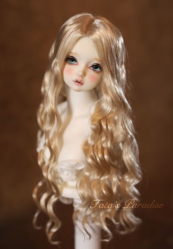 Bjd Doll Wig 1//3 1//4 1//6 AOD DZ AE SD DOD LUTS Super Dollfie Gold Toy Hair Wigs