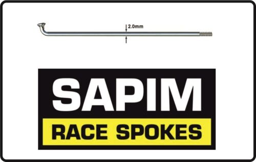 Sapim Leader Stainless Plain Guage Bicycle Spokes SILVER PACK OF 6 132-238mm