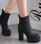 Details about  / Women/'s Winter PU Leather Ankle Boots Round Toe High Heel Platform Fashion Shoes