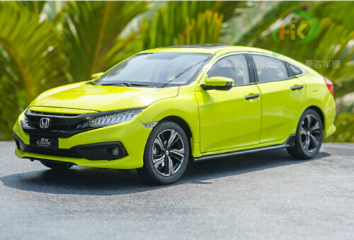 1//18 2019  China New Honda civic diecast model green color gift