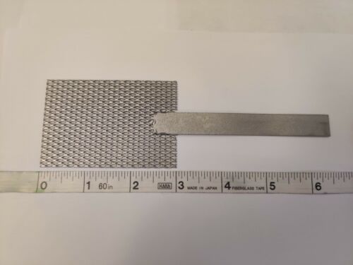 Platinum Titanium Mesh Cathode 2/" x 3/" with stem handle